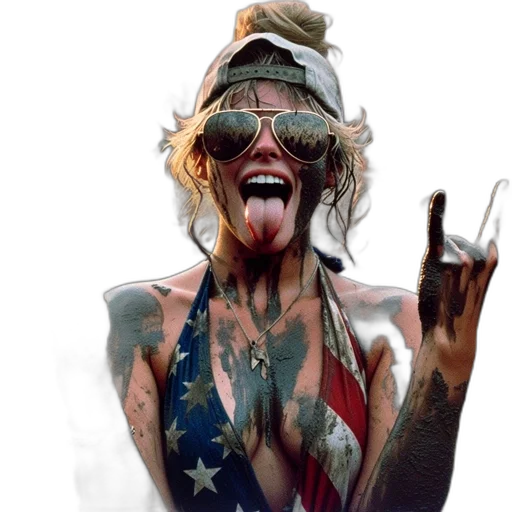 concept art, photorealistic, cyberpunk, woman transparent PNG cut-out