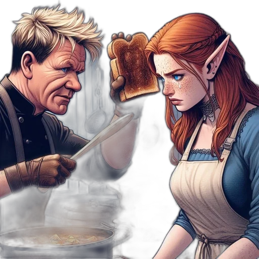 food, comic book art, concept art, fantasy art transparent PNG cut-out