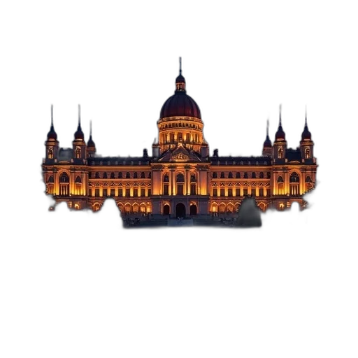 building, crown, staff, hat transparent PNG cut-out