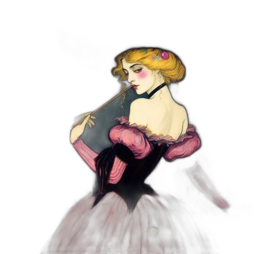 dress, hat, crown, concept art transparent PNG cut-out