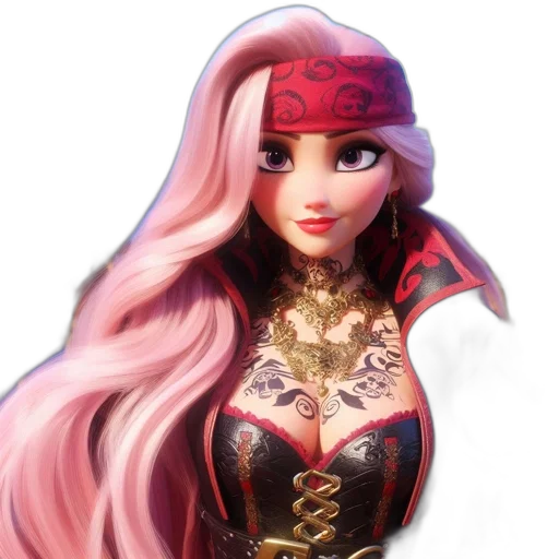 3d render, fantasy art, concept art, comic book art transparent PNG cut-out