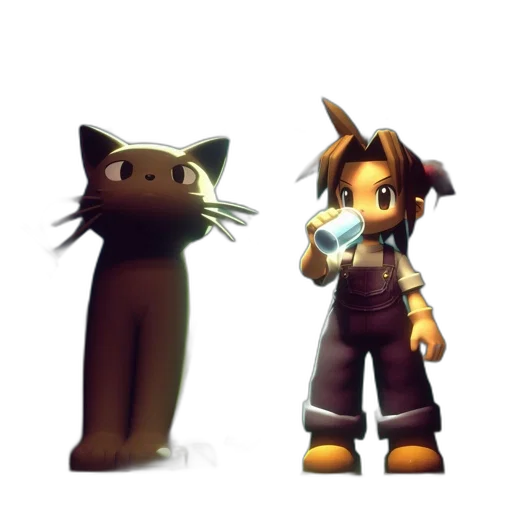 staff, 3d render, concept art, pixel art transparent PNG cut-out