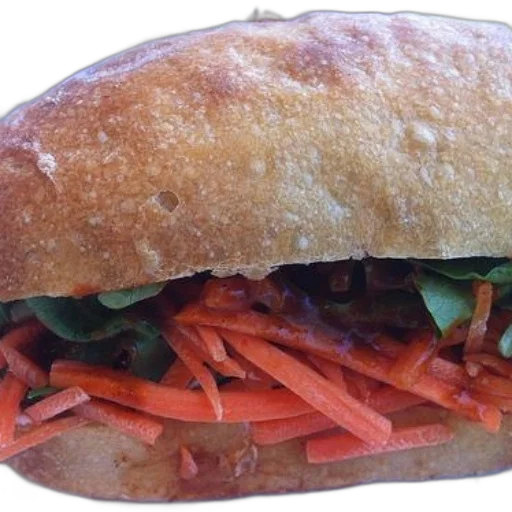 food, weapon, sandwich, shredded transparent PNG cut-out