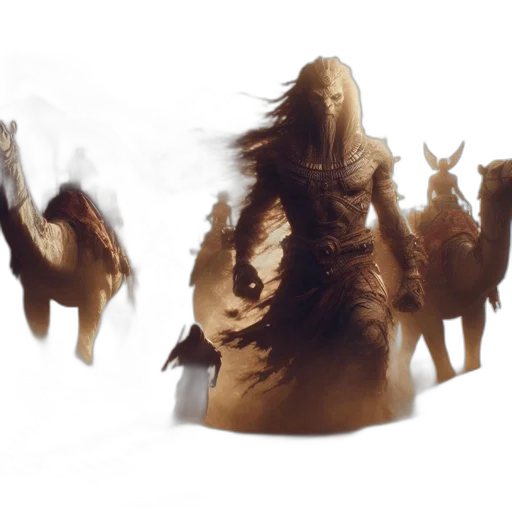 creature, dragon, hair, mask transparent PNG cut-out
