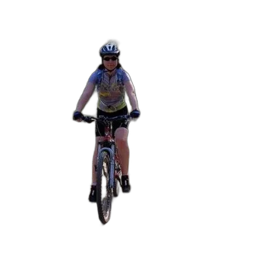 3d render, cyclist, wearing, helmet transparent PNG cut-out