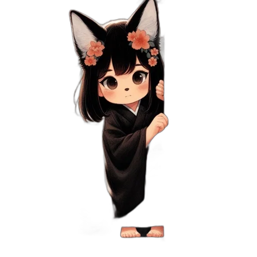 staff, dress, creature, animal transparent PNG cut-out