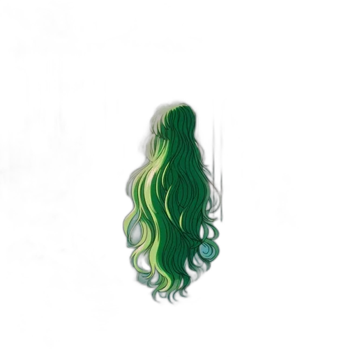 hair, crown, dress, staff transparent PNG cut-out