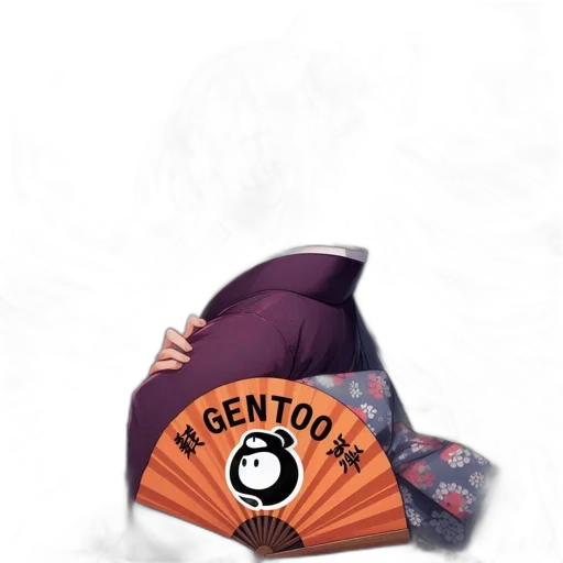 hat, umbrella, jacket, staff transparent PNG cut-out