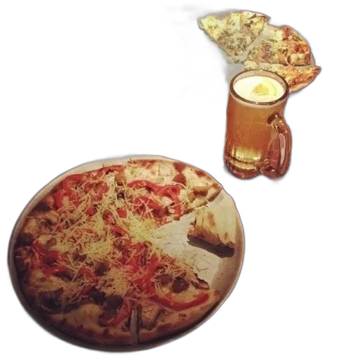 food, pizza, cheese, peppers transparent PNG cut-out