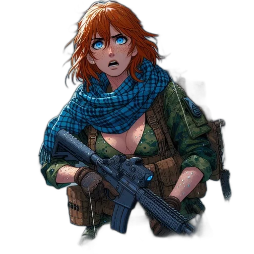 weapon, jacket, concept art, comic book art transparent PNG cut-out