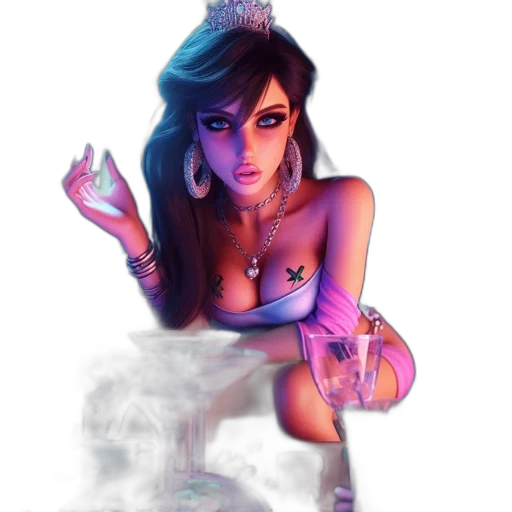 jewelry, dress, fantasy art, concept art transparent PNG cut-out