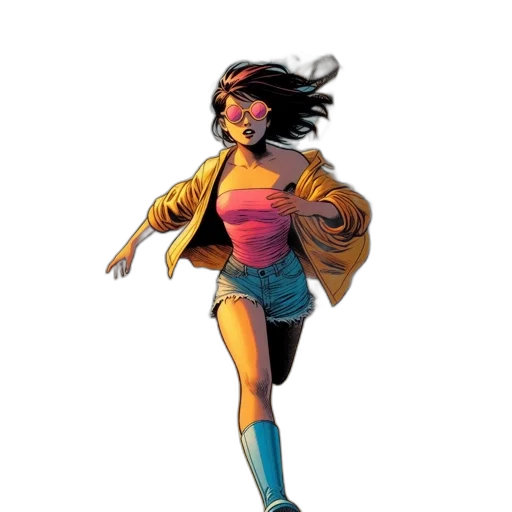 jacket, comic book art, concept art, cartoon transparent PNG cut-out