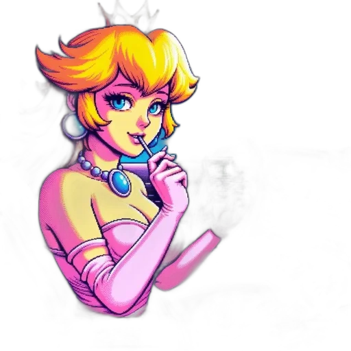 jewelry, pixel art, concept art, vaporwave transparent PNG cut-out