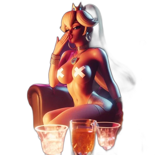 crown, concept art, pixel art, 3d render transparent PNG cut-out