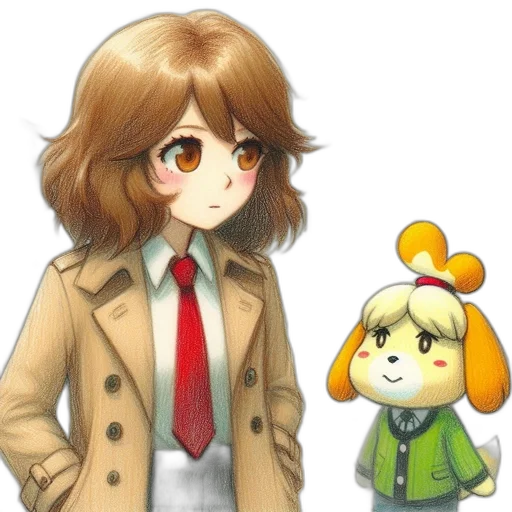 staff, jacket, animal, concept art transparent PNG cut-out