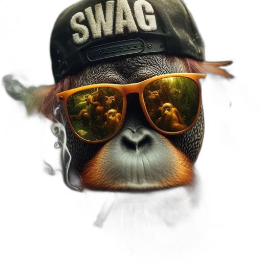 animal, mask, hat, photorealistic transparent PNG cut-out
