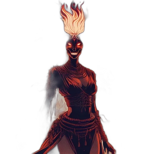 mask, dress, staff, crown transparent PNG cut-out