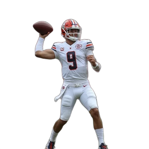 ole, quarterback, throwing, pass transparent PNG cut-out
