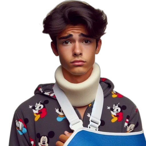 jacket, face, staff, hat transparent PNG cut-out