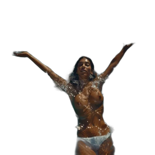 dress, creature, 3d render, concept art transparent PNG cut-out