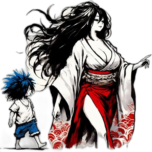 concept art, anime, comic book art, fantasy art transparent PNG cut-out