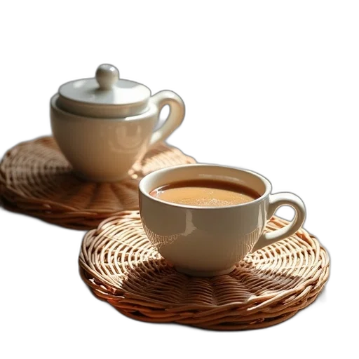 food, 3d render, photorealistic, wicker transparent PNG cut-out