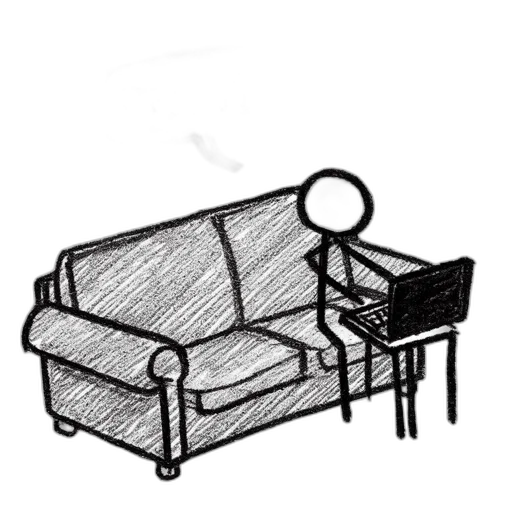 furniture, robot, staff, jacket transparent PNG cut-out