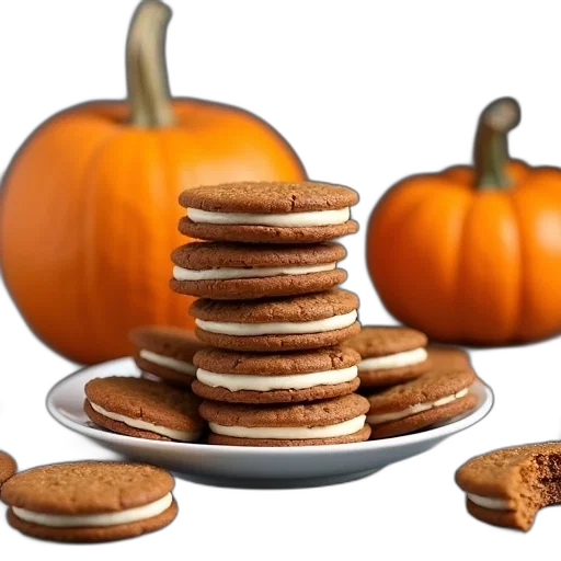 food, stack, cookies, cream transparent PNG cut-out