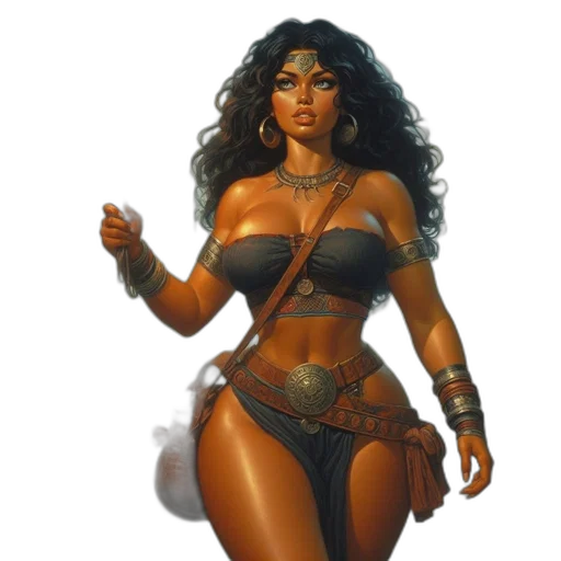 fantasy art, concept art, comic book art, photorealistic transparent PNG cut-out