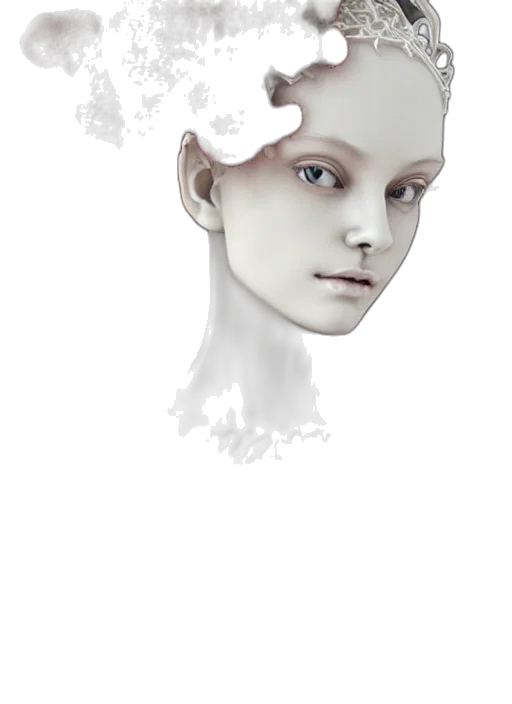 face, robot, mask, crown transparent PNG cut-out
