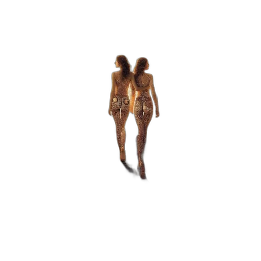 hair, dress, jewelry, creature transparent PNG cut-out