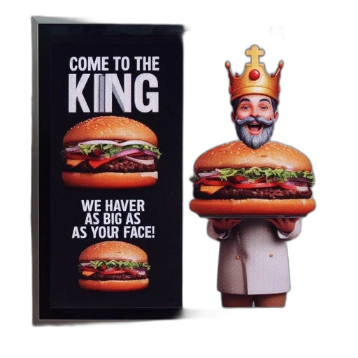 crown, food, face, concept art transparent PNG cut-out