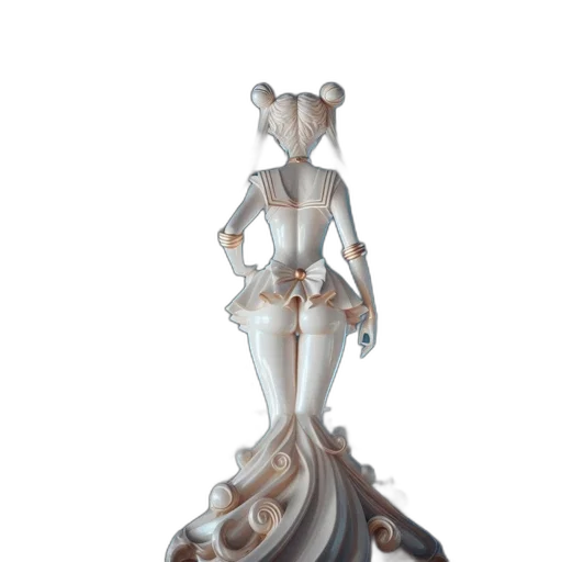 dress, crown, jewelry, staff transparent PNG cut-out