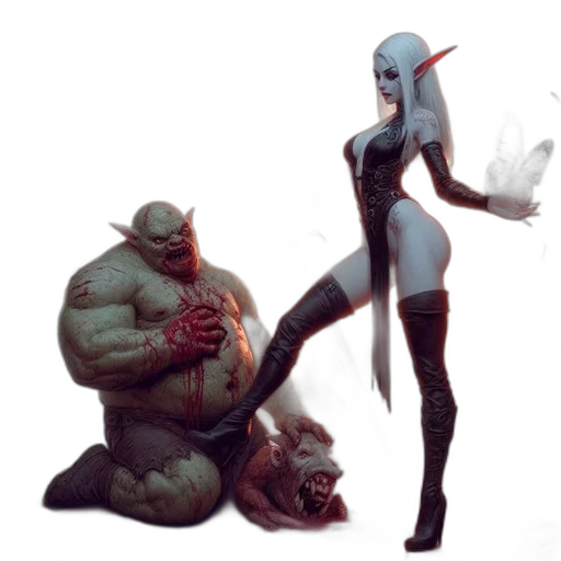 creature, weapon, staff, concept art transparent PNG cut-out