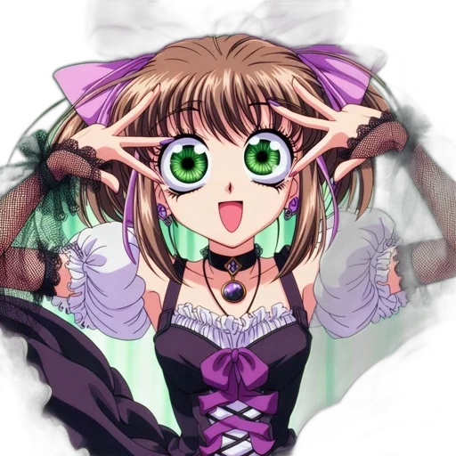 weapon, staff, creature, hair transparent PNG cut-out