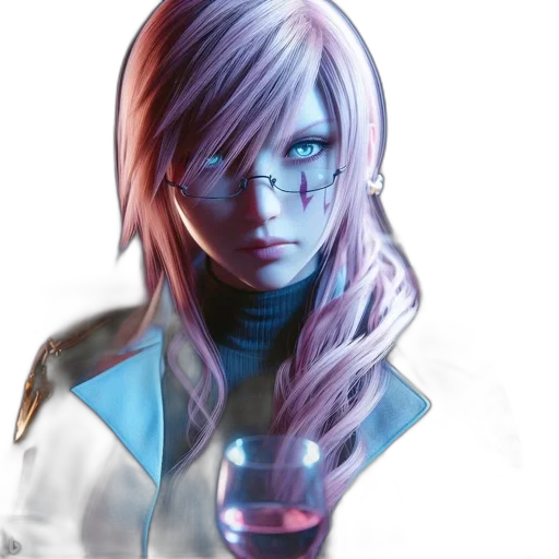 face, robot, jacket, staff transparent PNG cut-out