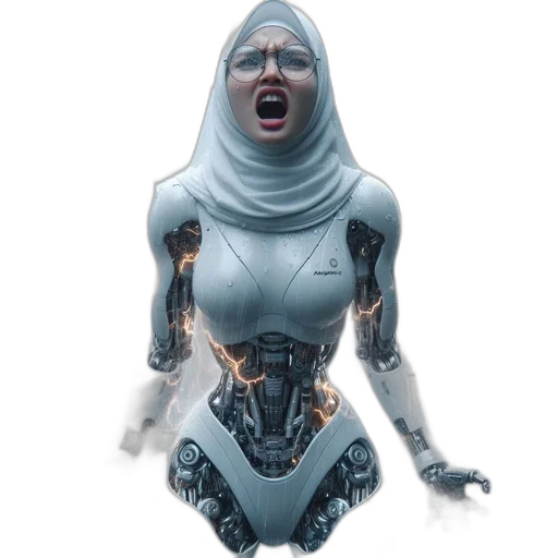 robot, face, creature, mask transparent PNG cut-out