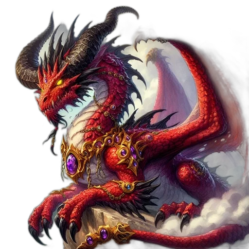 dragon, staff, creature, weapon transparent PNG cut-out