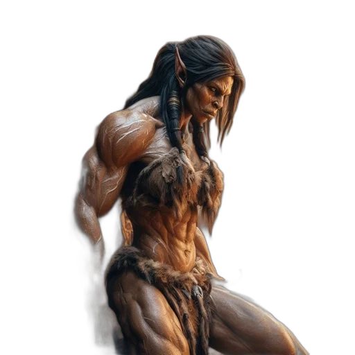 hair, creature, concept art, fantasy art transparent PNG cut-out