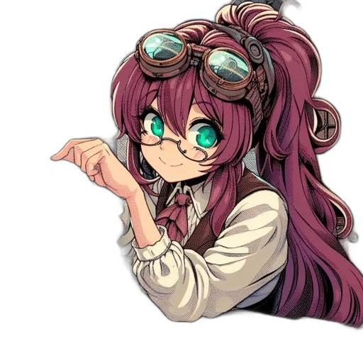 staff, hair, weapon, face transparent PNG cut-out