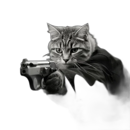 weapon, animal, staff, photorealistic transparent PNG cut-out