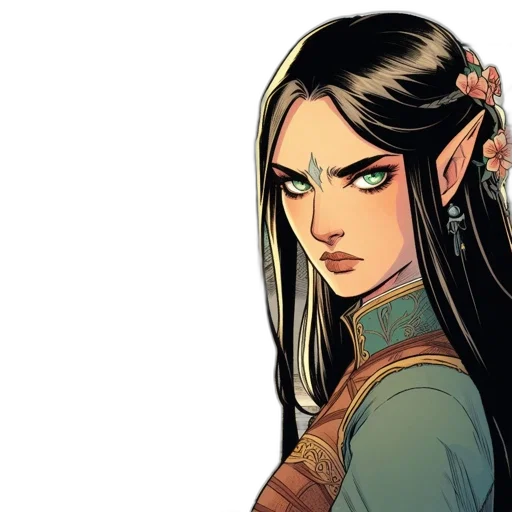staff, face, fantasy art, comic book art transparent PNG cut-out
