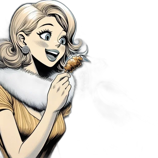 comic book art, cartoon, concept art, fantasy art transparent PNG cut-out