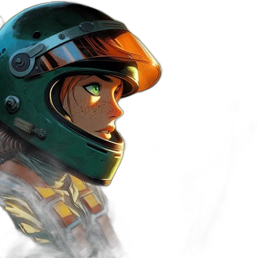 face, robot, concept art, comic book art transparent PNG cut-out