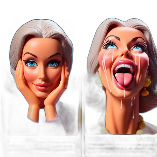face, mask, 3d render, photorealistic transparent PNG cut-out