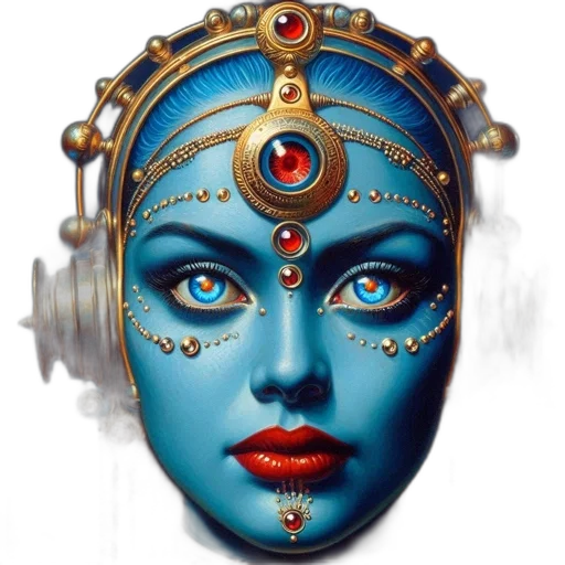 mask, jewelry, robot, face transparent PNG cut-out