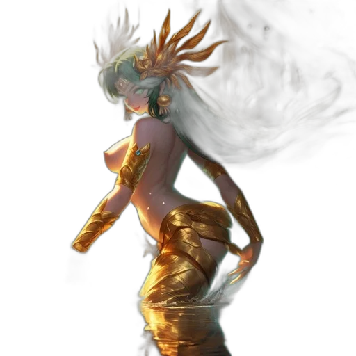 dragon, dress, creature, fantasy art transparent PNG cut-out