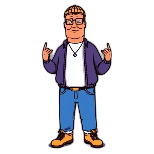 jacket, staff, cartoon, pixel art transparent PNG cut-out