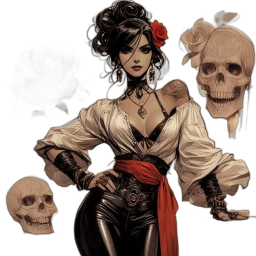 comic book art, concept art, fantasy art, photorealistic transparent PNG cut-out