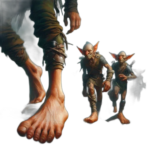 creature, shoes, concept art, fantasy art transparent PNG cut-out